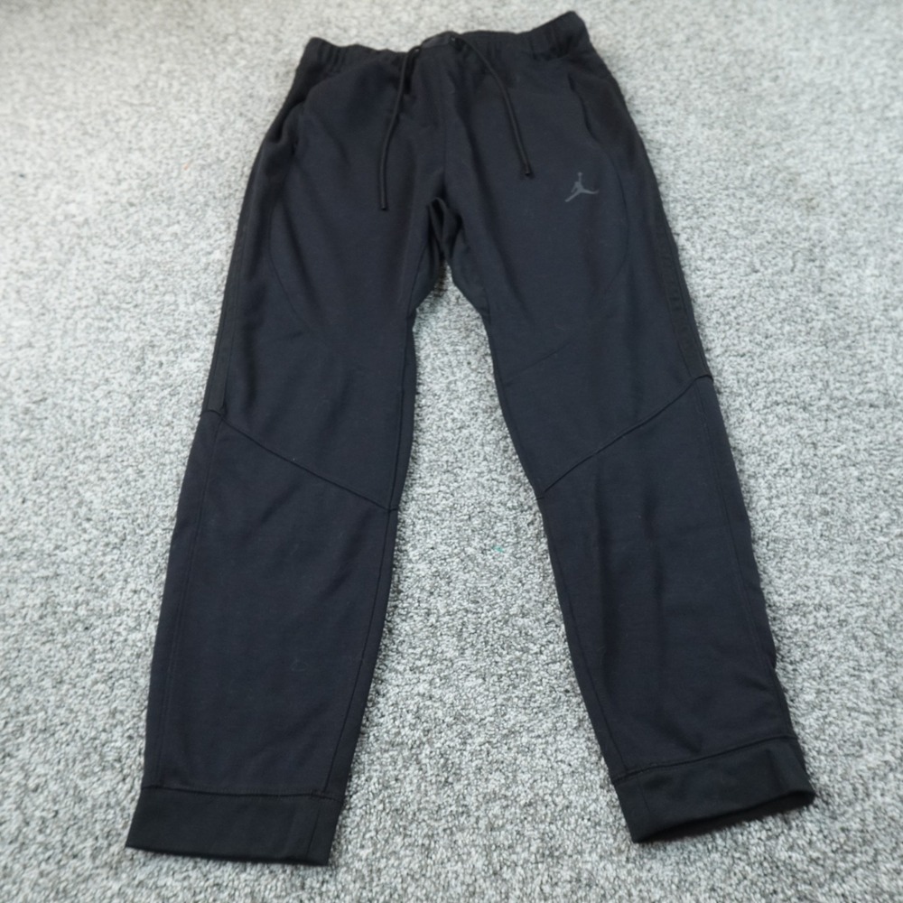 Jordan Sweatpants Mens XL Black Air Jumpman Jogger Drawstring Pants Basketball